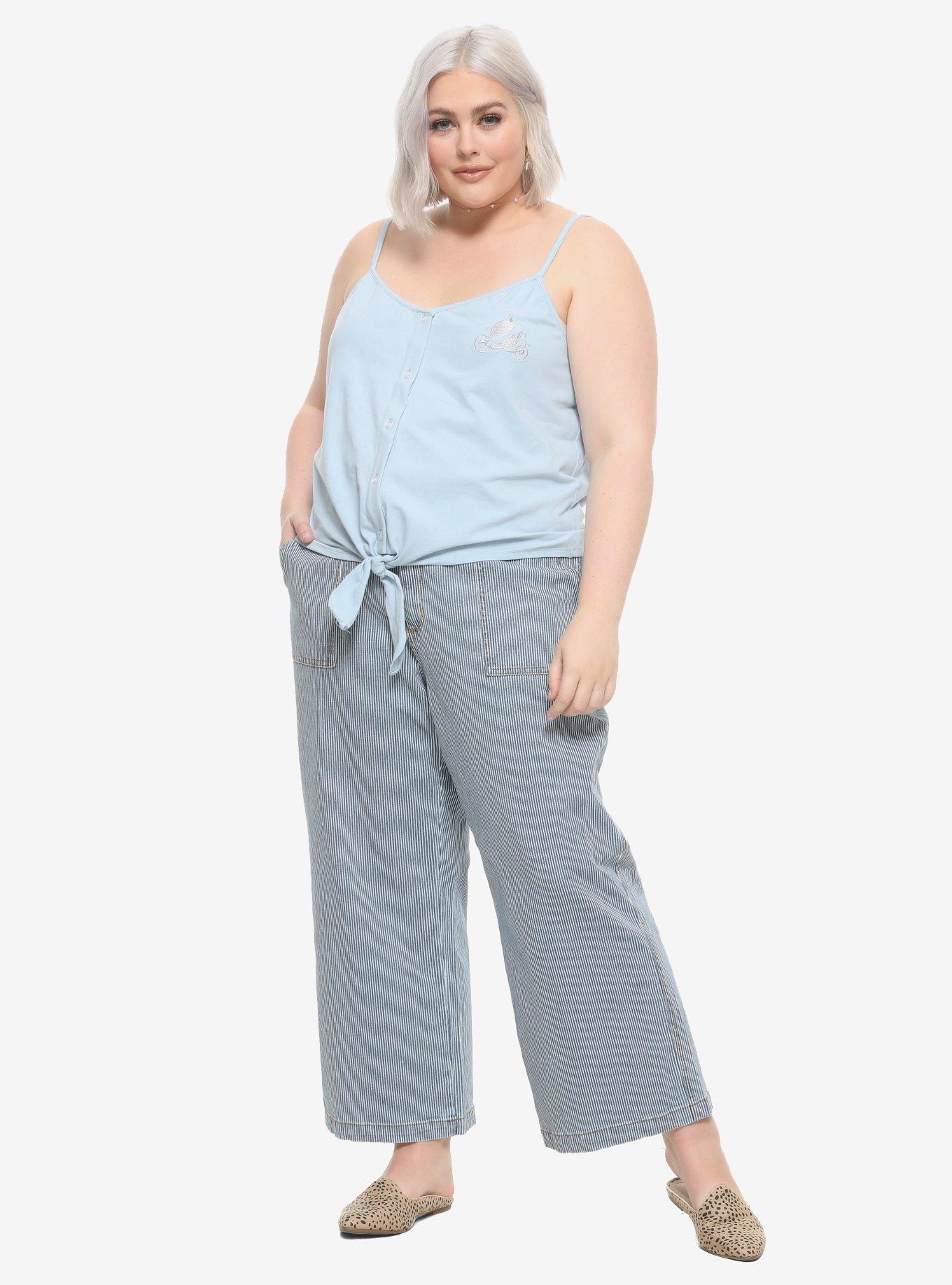 Her Universe Disney Cinderella Stroke Of Midnight Tie-Front Tank Top Plus Size, MULTI, alternate
