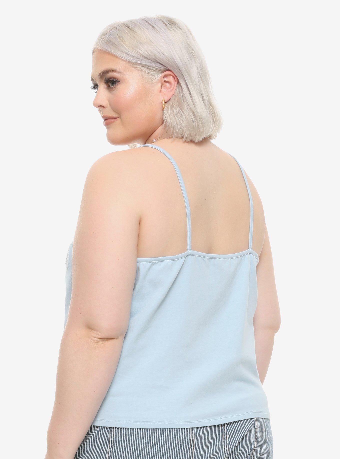 Her Universe Disney Cinderella Stroke Of Midnight Tie-Front Tank Top Plus Size, MULTI, alternate