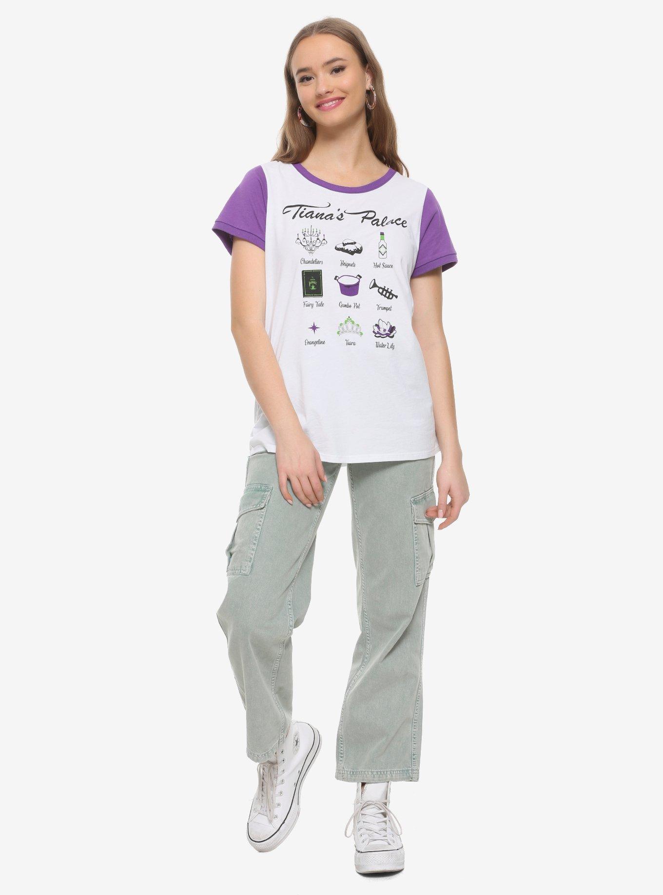 Our Universe Disney The Princess And The Frog Tiana's Palace Icons T-Shirt, MULTI, alternate