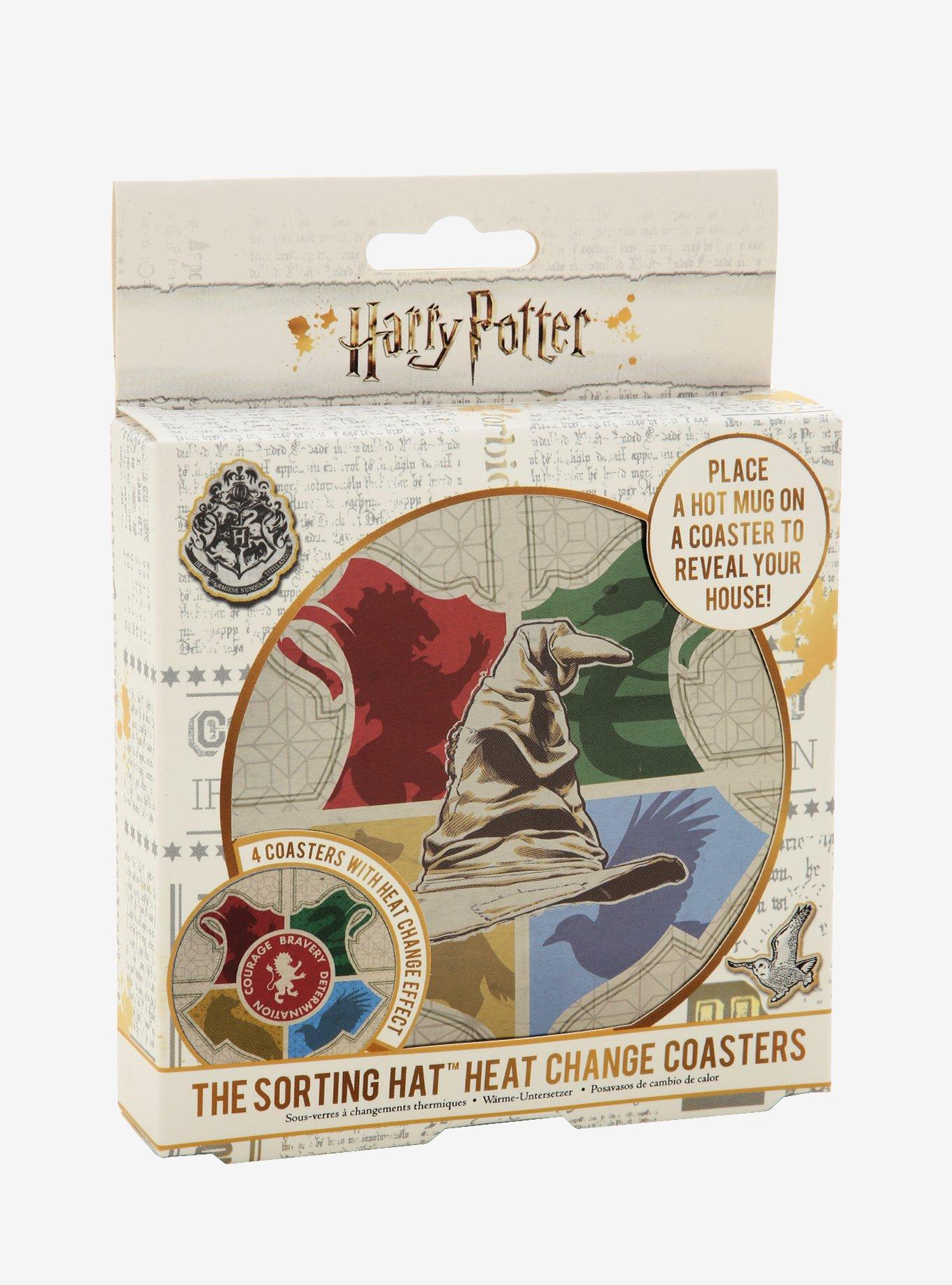 Harry Potter Sorting Hat Heat Reveal Coaster Set, , alternate