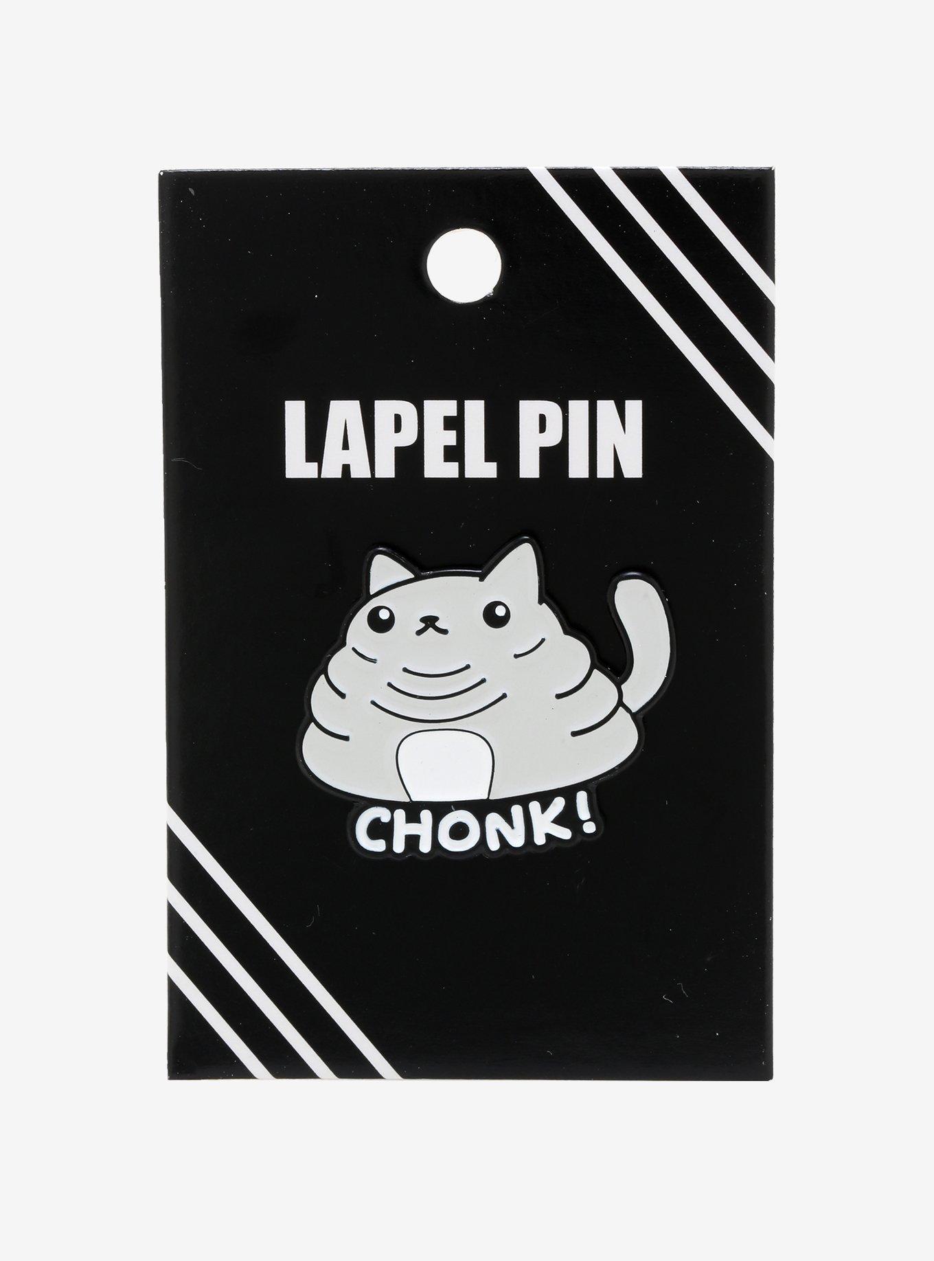 Chonk Smush Cat Enamel Pin, , alternate