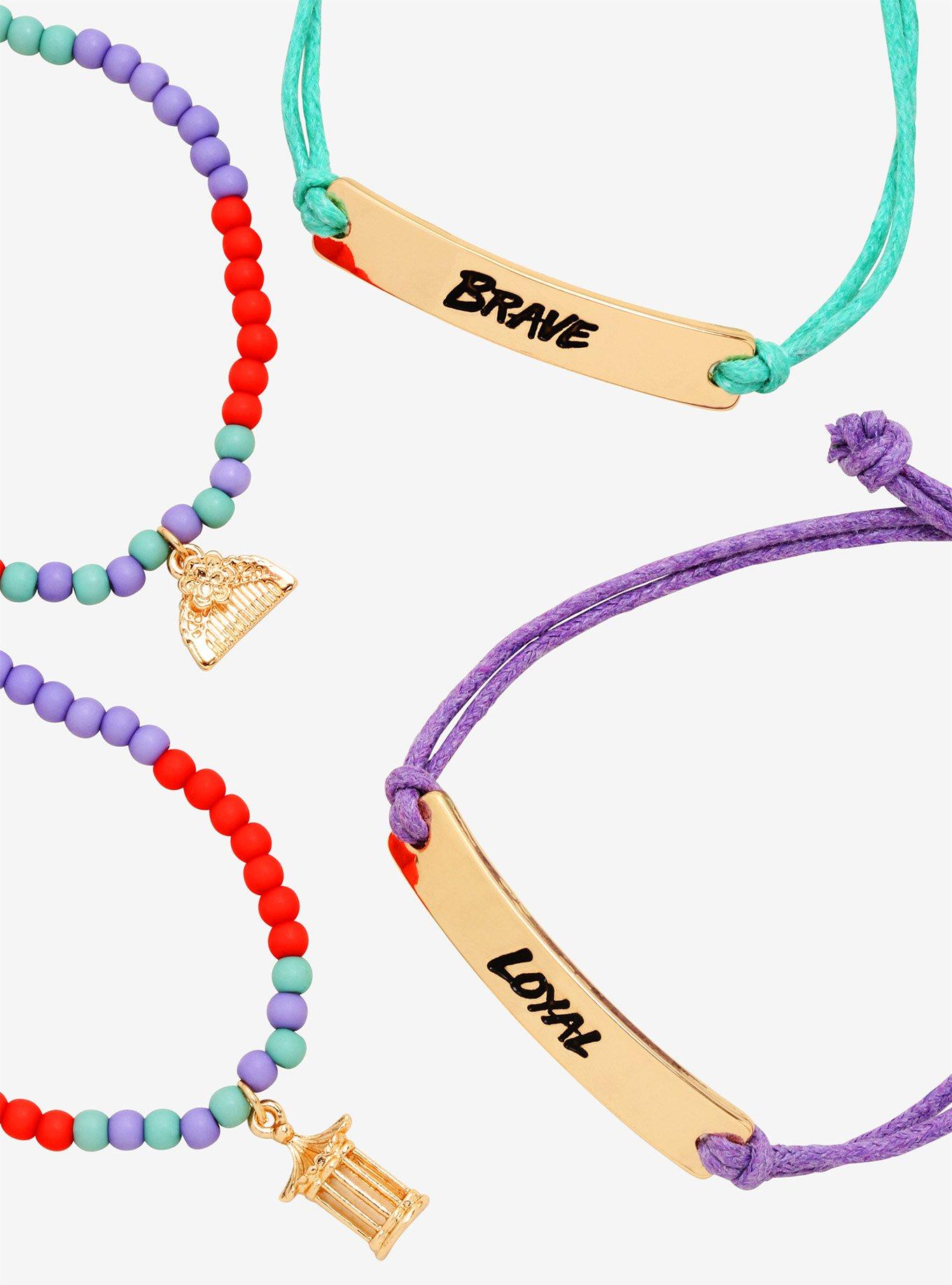 Disney Mulan Loyal & Brave Bracelet Set, , alternate