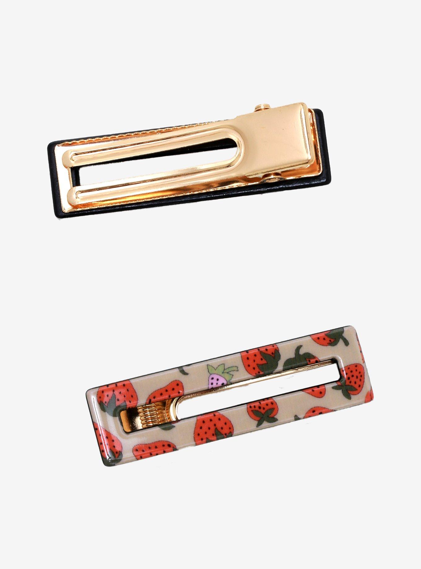 Strawberry Hair Clip Pack - BoxLunch Exclusive, , alternate