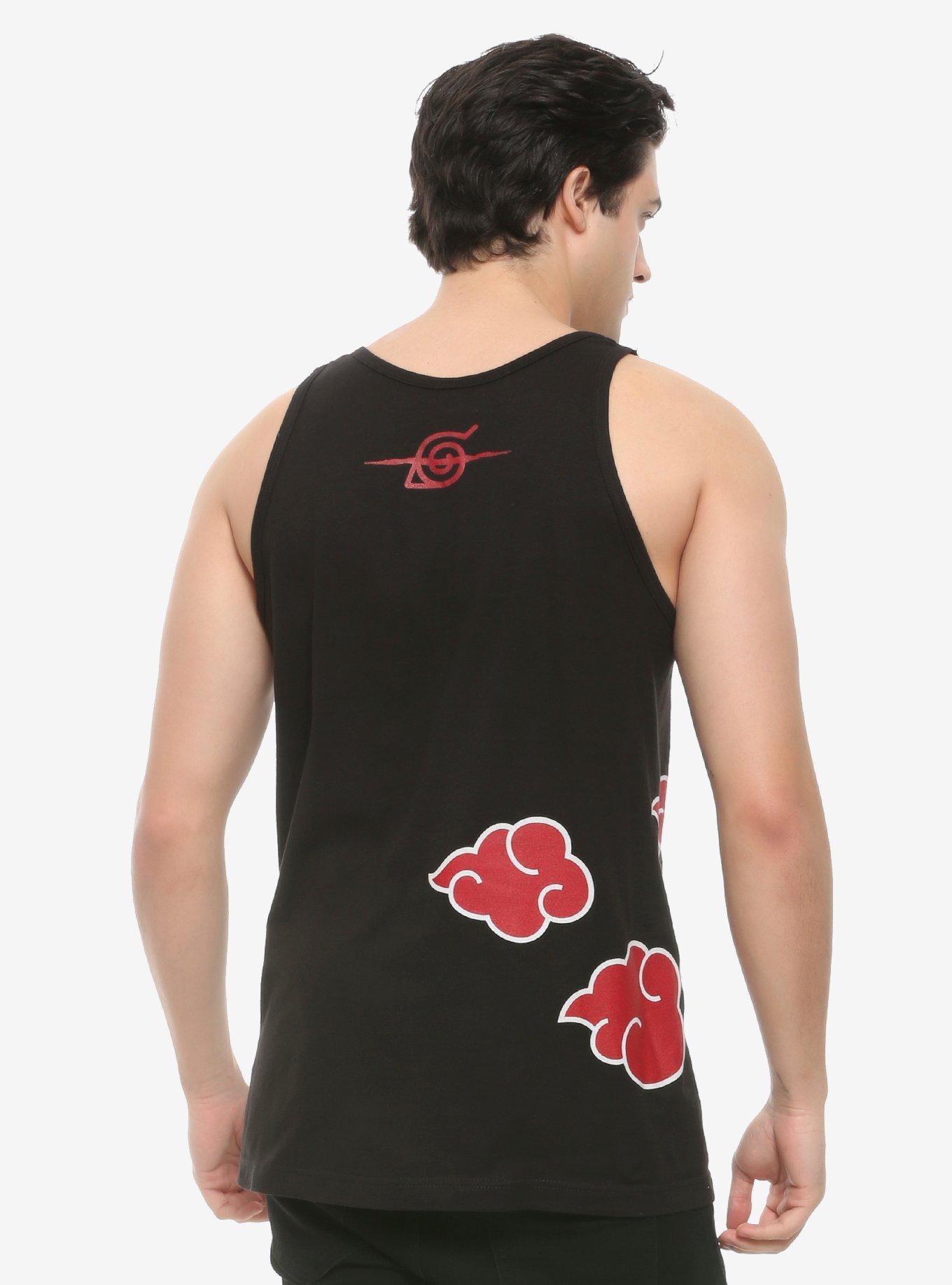 Naruto Shippuden Akatsuki Clouds Tank Top, BLACK, alternate