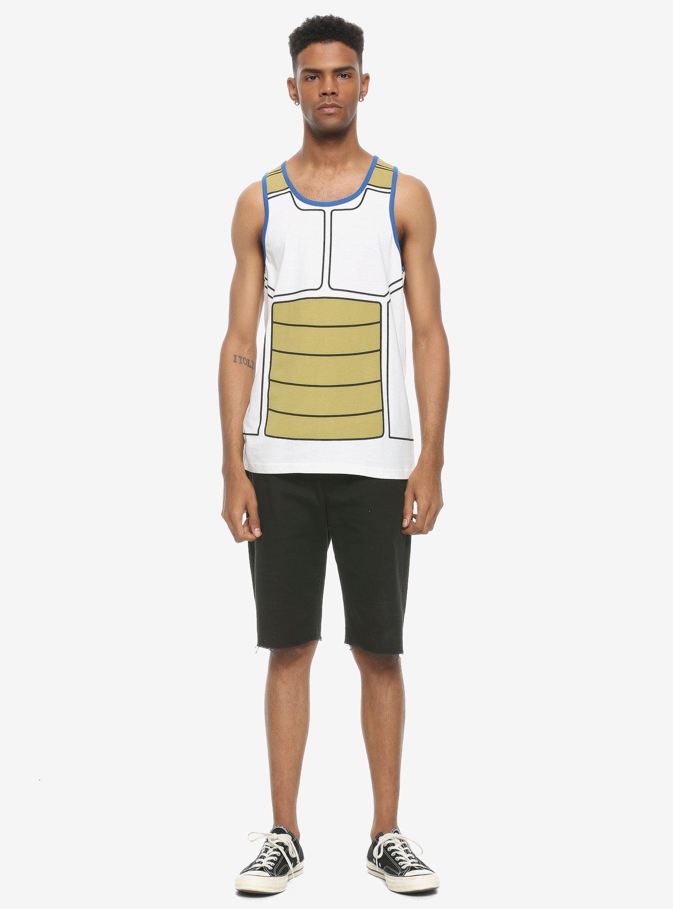 Dragon Ball Z Vegeta Armor Tank Top, WHITE, alternate