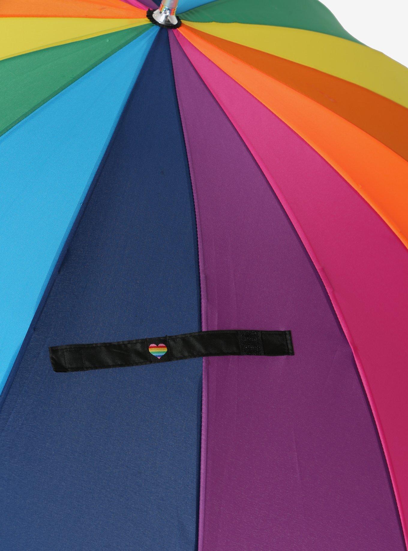 Rainbow Heart-Shaped Umbrella, , alternate