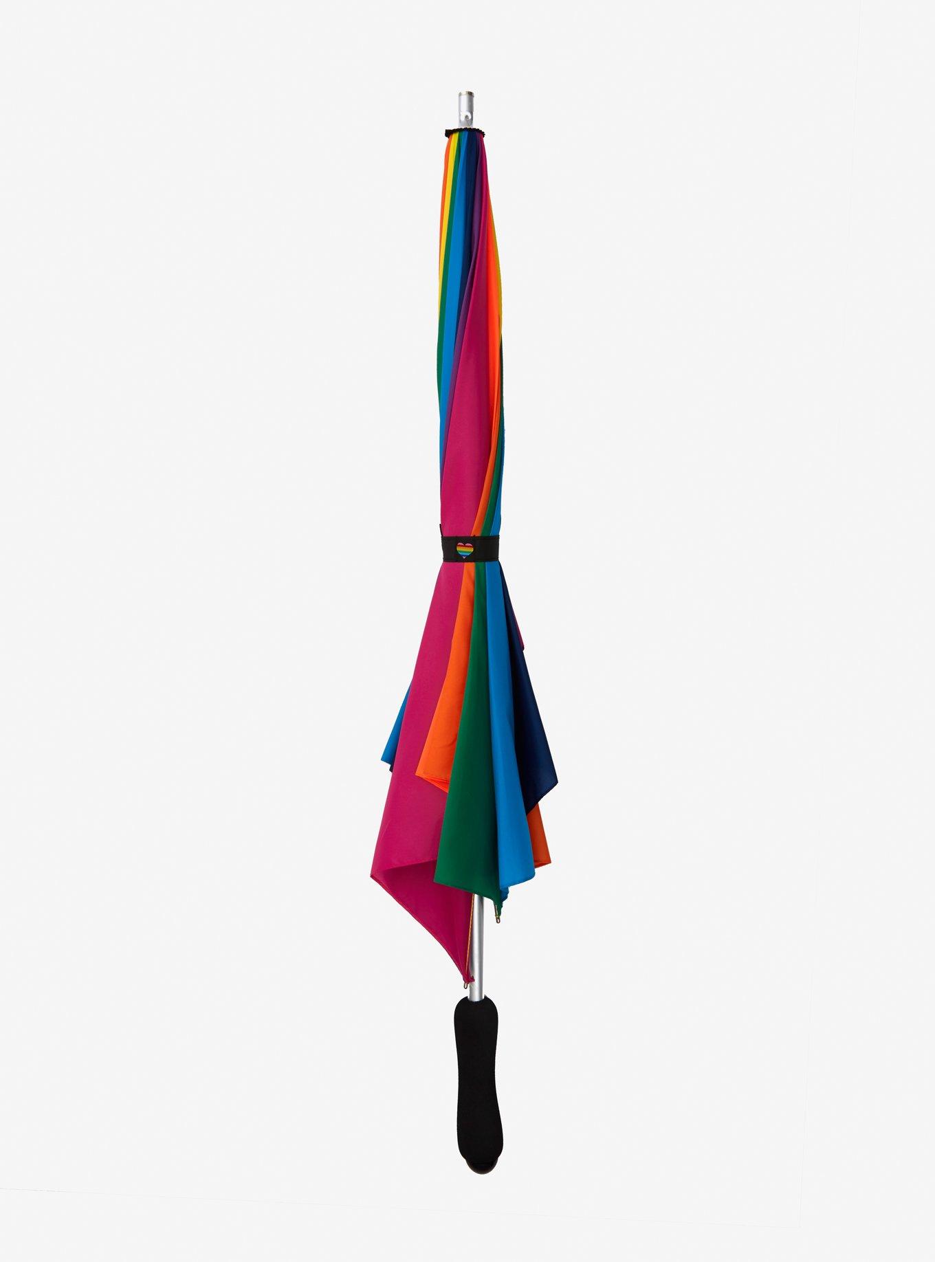 Rainbow Heart-Shaped Umbrella, , alternate