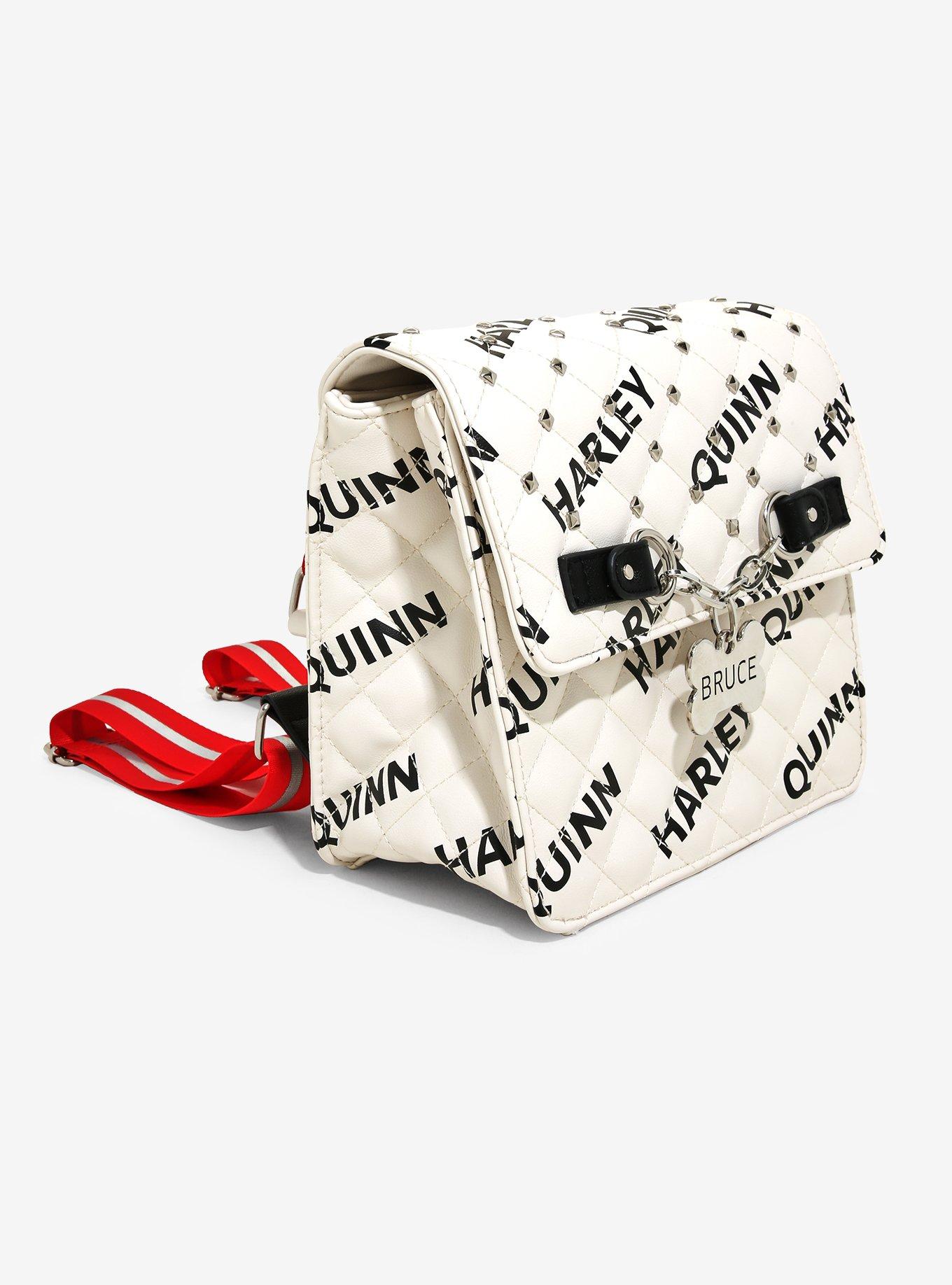 DC Comics Birds of Prey Harley Quinn Bruce Studded Convertible Mini Backpack - BoxLunch Exclusive, , alternate