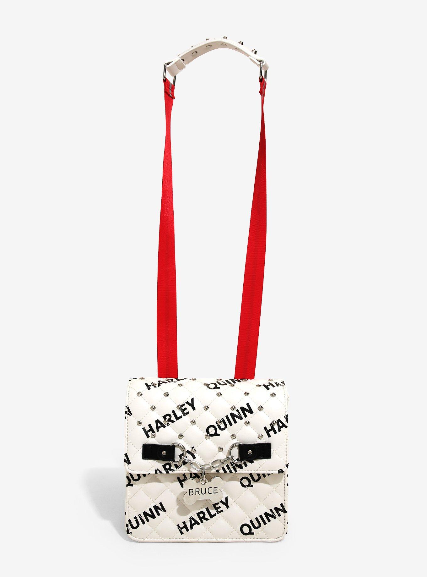 DC Comics Birds of Prey Harley Quinn Bruce Studded Convertible Mini Backpack - BoxLunch Exclusive, , alternate