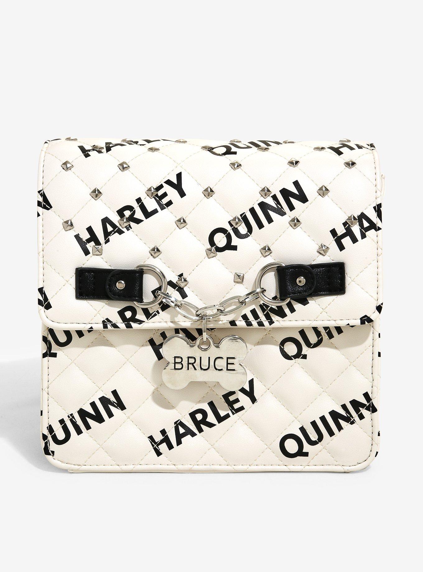 DC Comics Birds of Prey Harley Quinn Bruce Studded Convertible Mini Backpack - BoxLunch Exclusive, , alternate