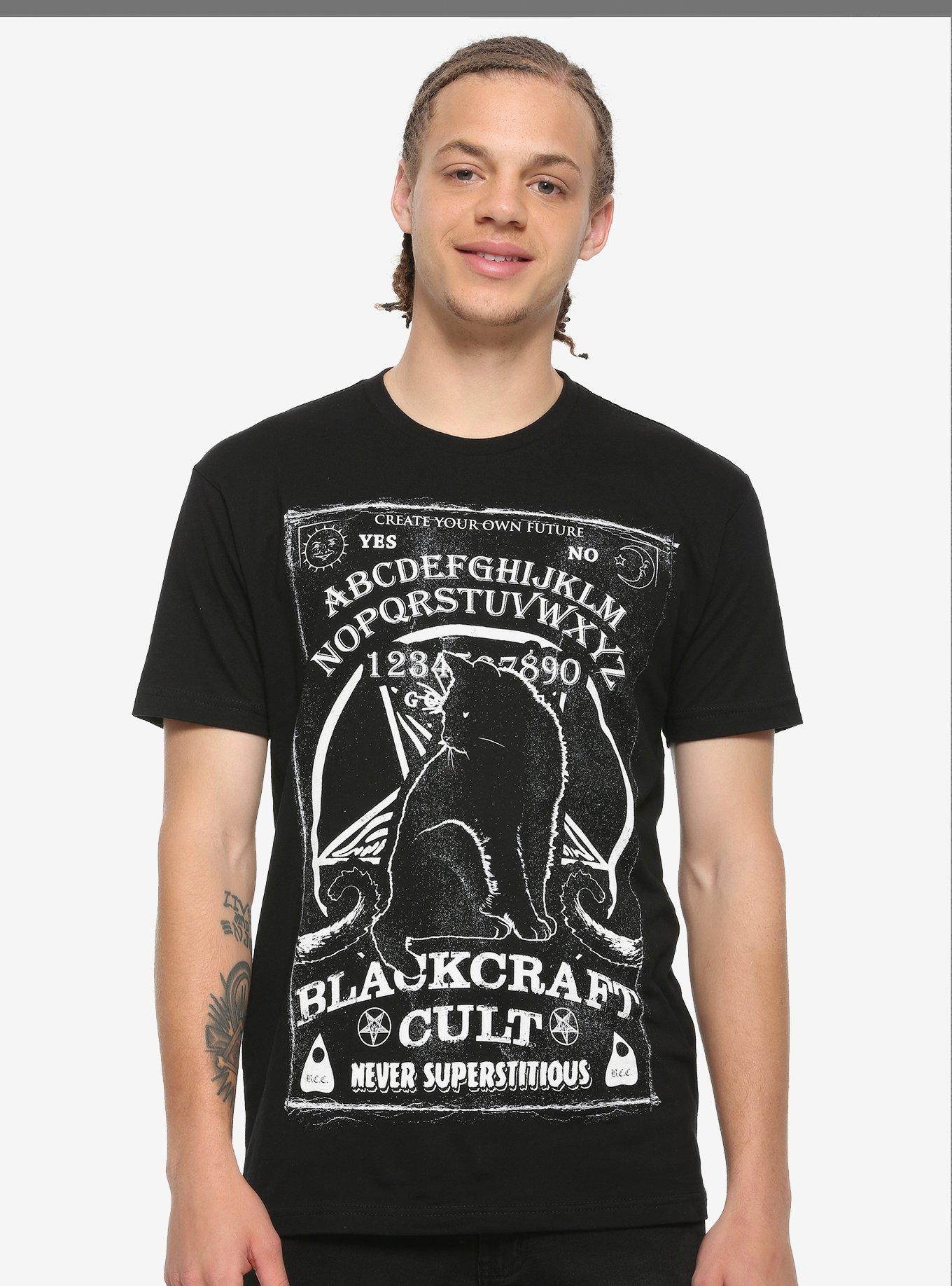 BlackCraft Spirit Board Cat T-Shirt Hot Topic Exclusive, BLACK, alternate