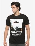 The X-Files I Want To Believe Poster T-Shirt, BLACK, alternate