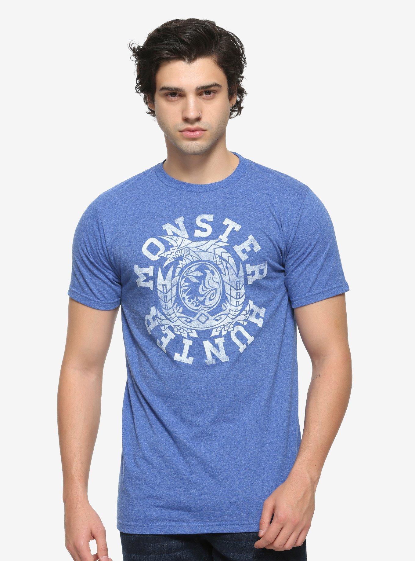 Monster Hunter Circle T-Shirt, BLUE, alternate