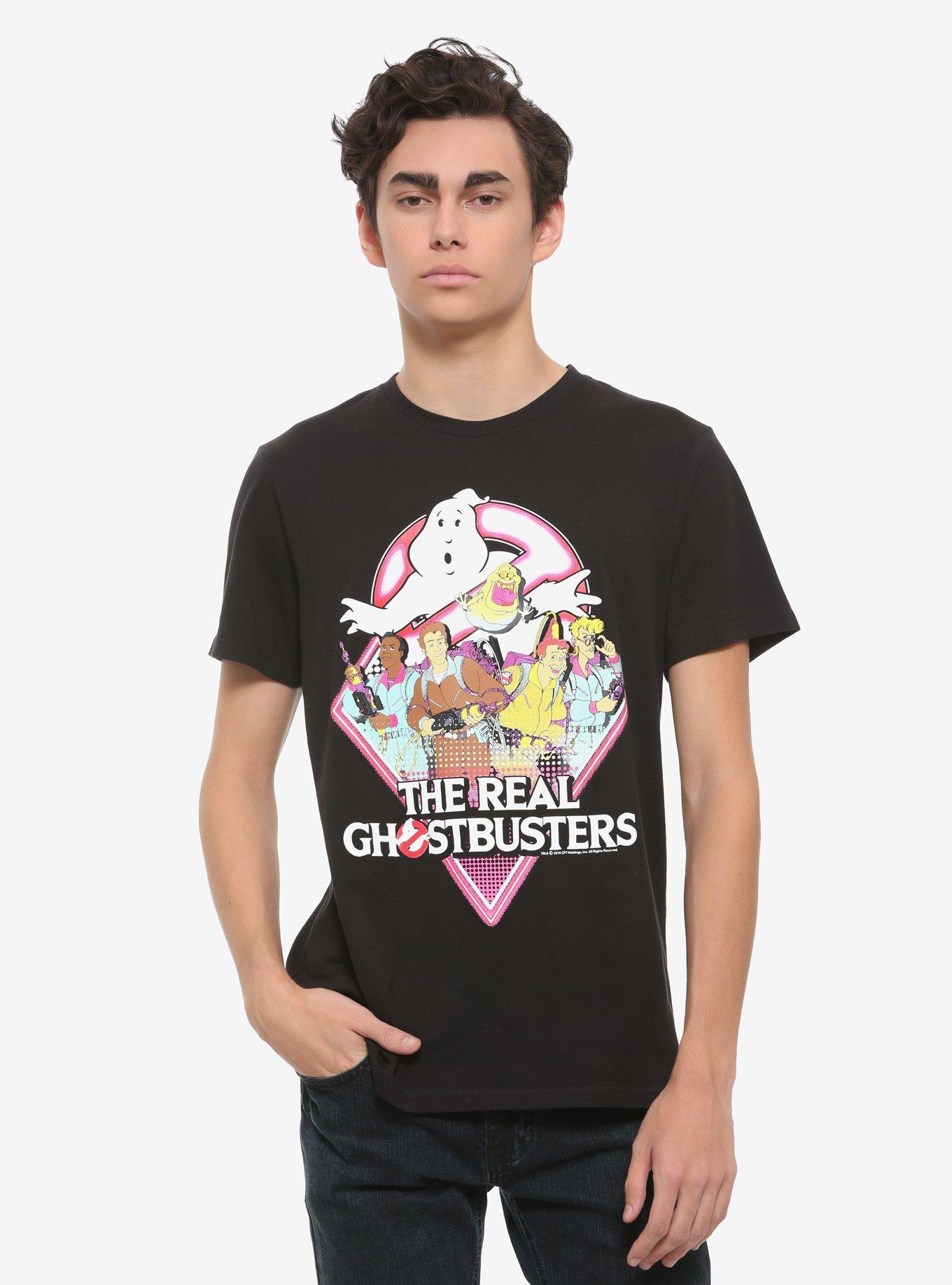 The Real Ghostbusters Group T-Shirt, BLACK, alternate