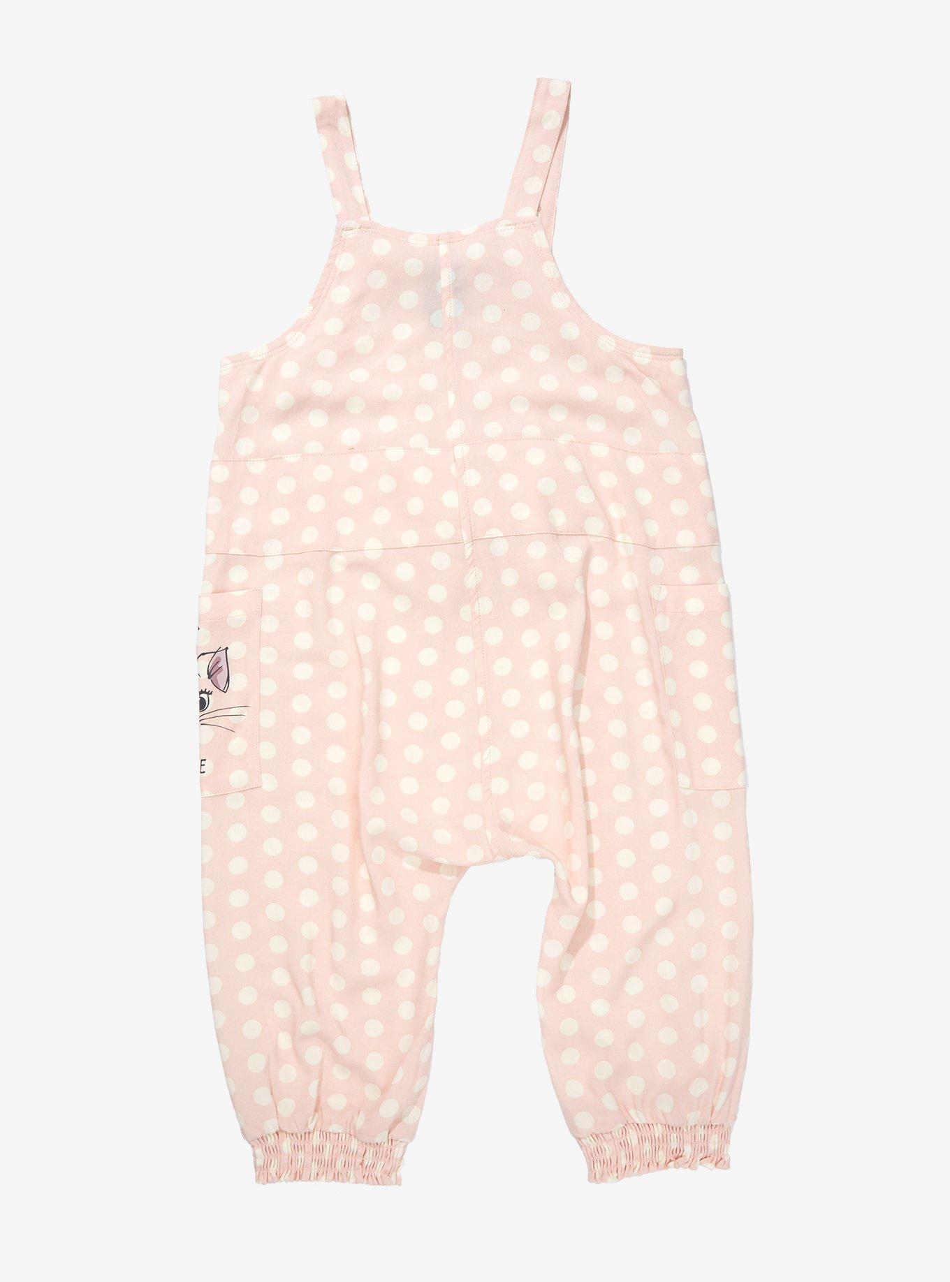 Disney The Aristocats Marie Polka Dot Toddler Overall - BoxLunch Exclusive, WHITE, alternate