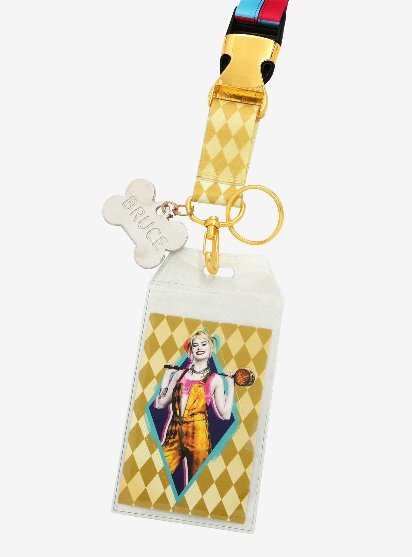 DC Comics Birds of Prey Harley Quinn Bruce Lanyard - BoxLunch Exclusive, , alternate