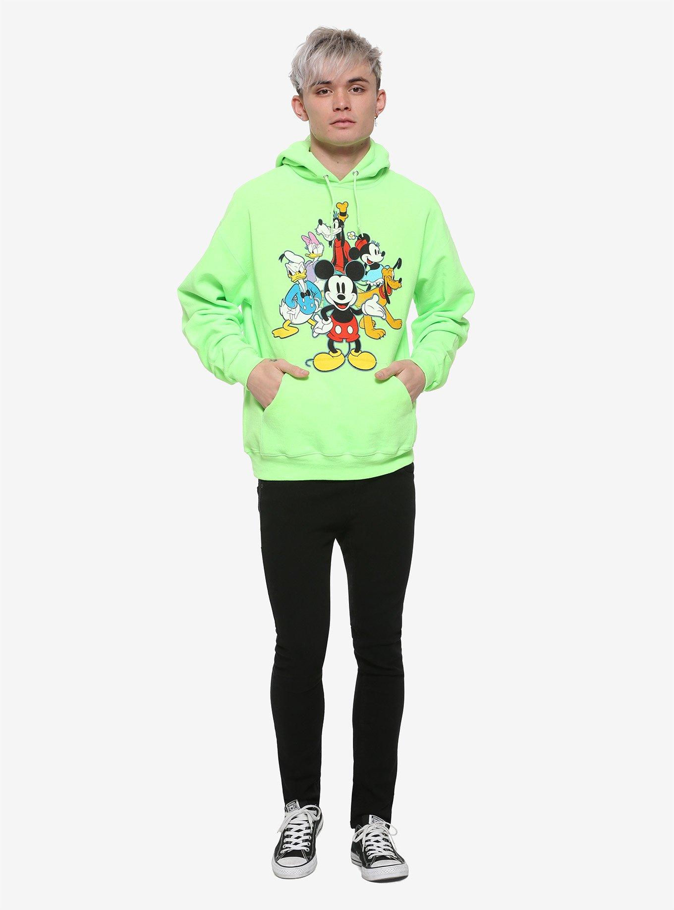 Disney Mickey Mouse Sensational Six Neon Hoodie, MULTI, alternate