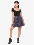 Constellation Print Skater Skirt, GALAXY, alternate