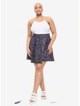 Constellation Print Skater Skirt Plus Size, GALAXY, alternate