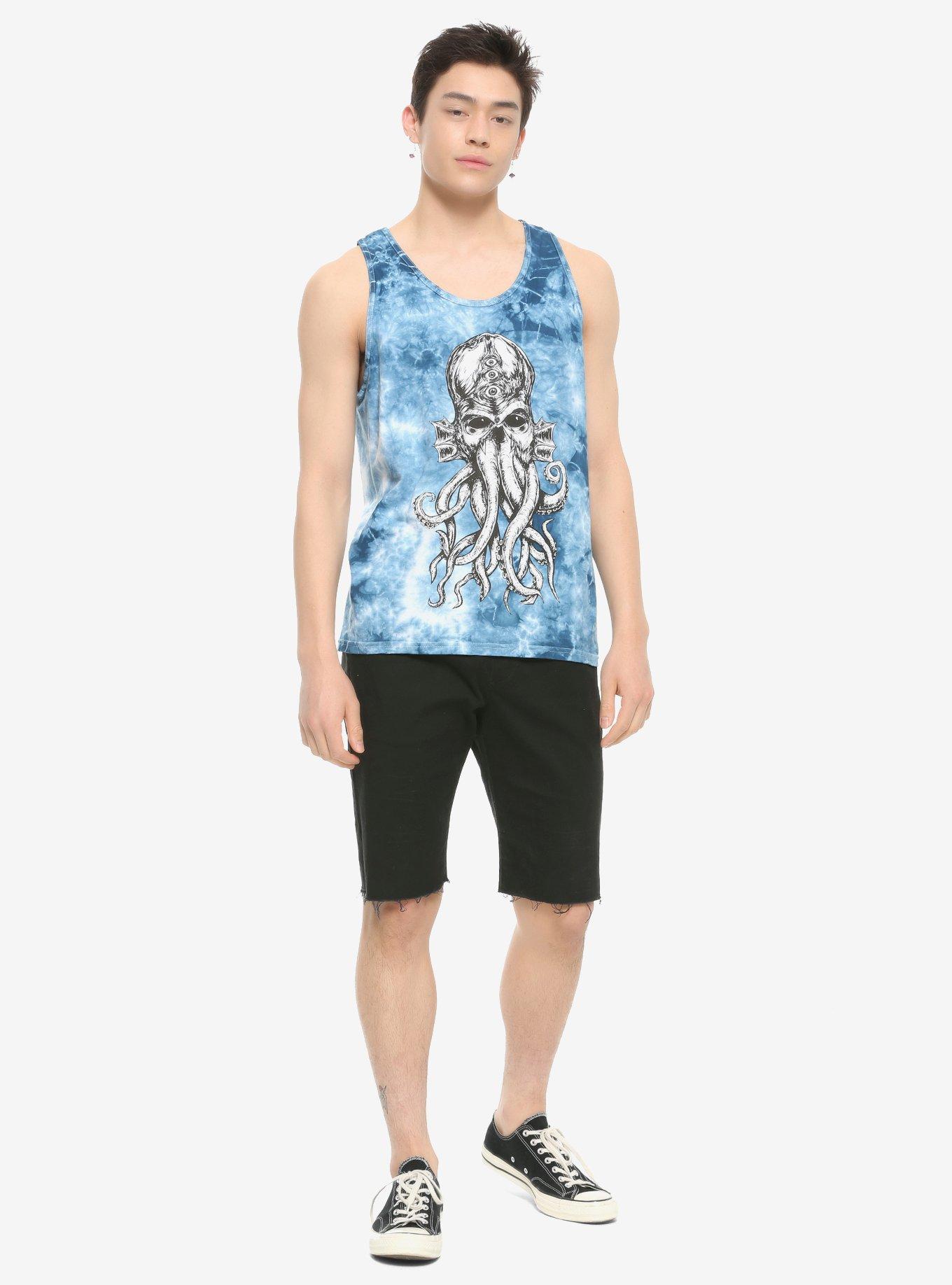 Cthulhu Tie-Dye Tank Top By Vertebrae33, MULTI, alternate