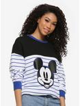 Plus Size Our Universe Disney Mickey Mouse Striped Sweatshirt Her Universe Exclusive, MULTI, alternate