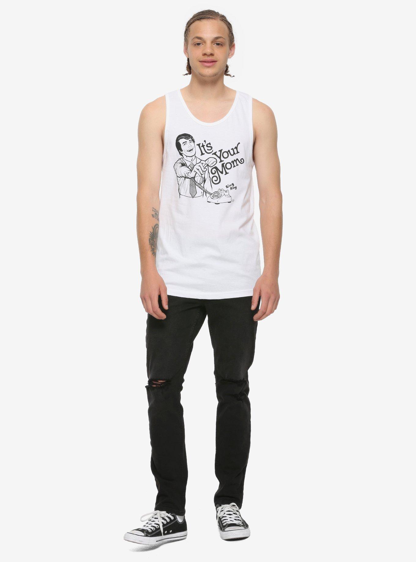 It's Your Mom Tank Top, WHITE, alternate - view 2