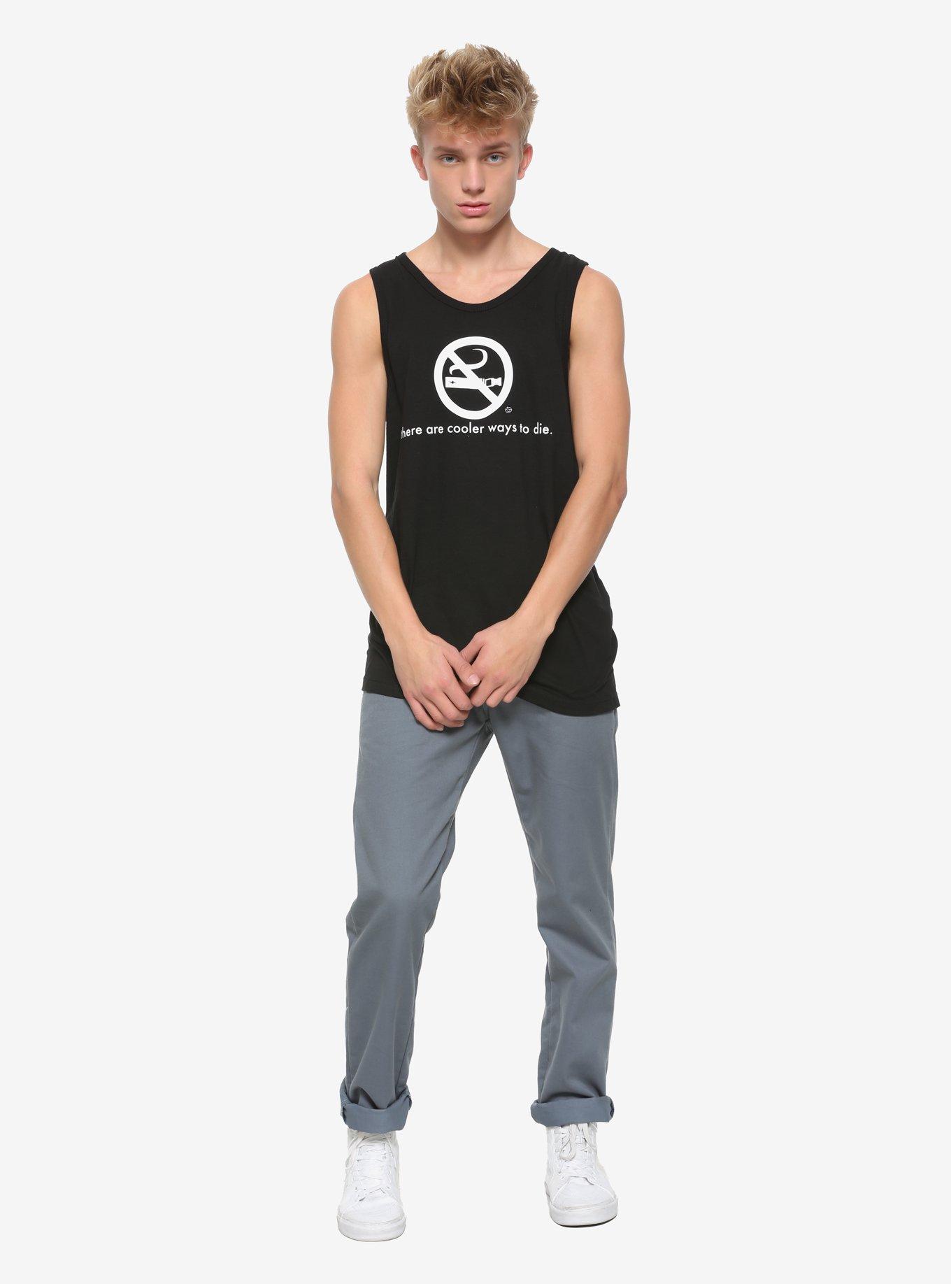 There Are Cooler Ways To Die Tank Top, BLACK, alternate