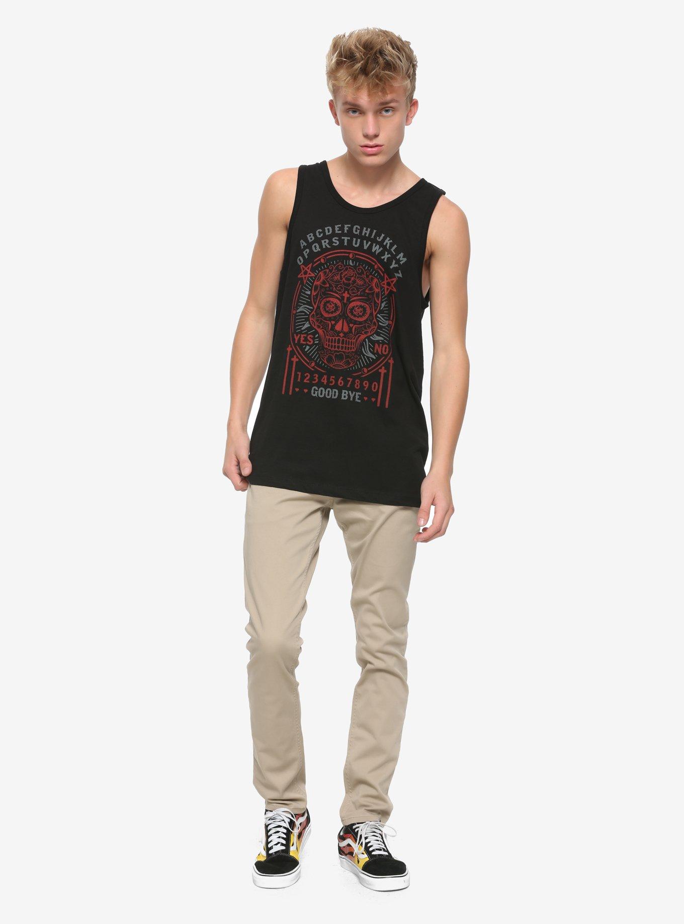 Skull & Spirit Board Tank Top, BLACK, alternate