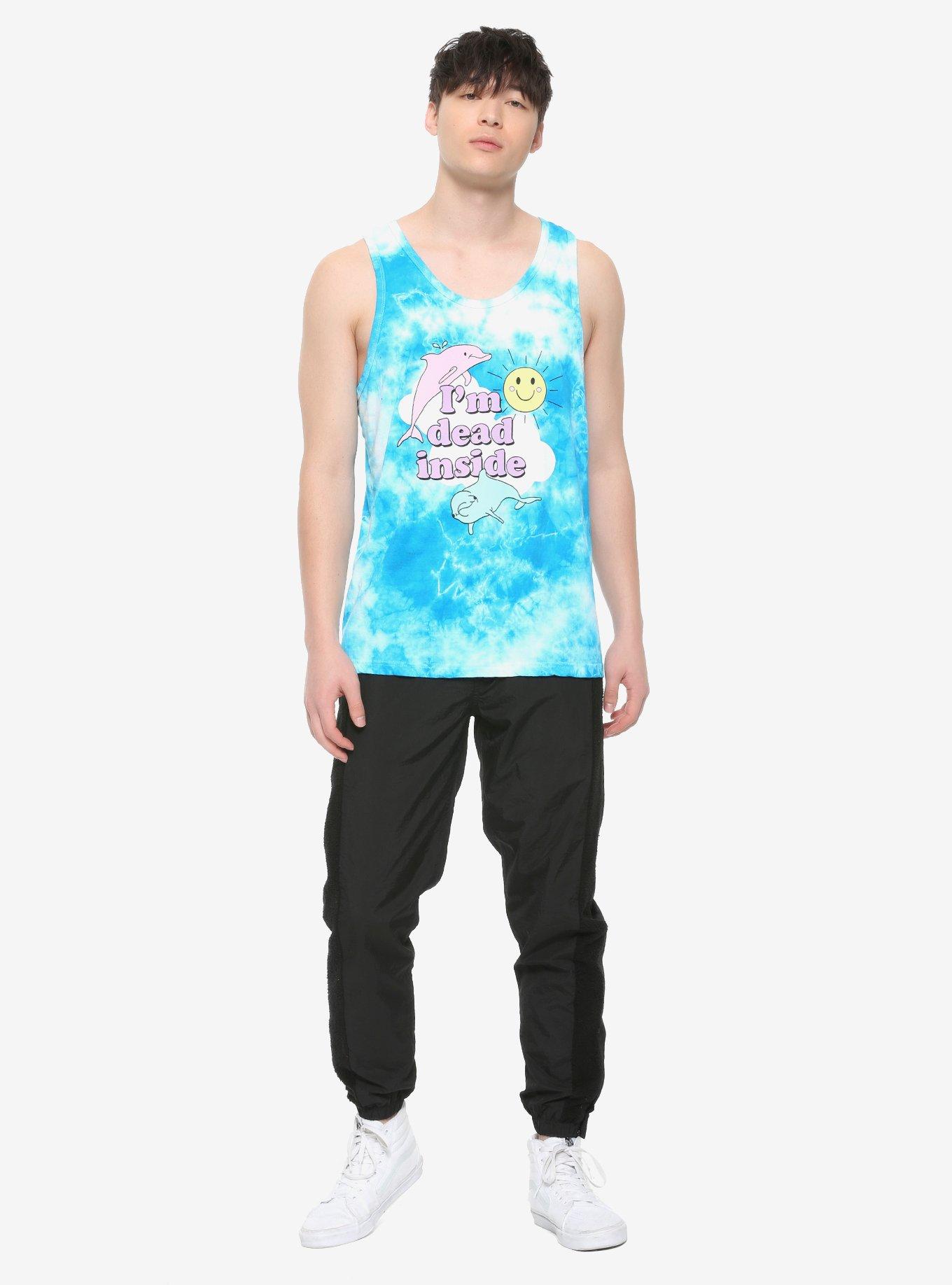 I'm Dead Inside Tie-Dye Tank Top, MULTI, alternate