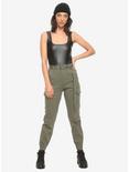 Almost Famous Girls Olive Green Cargo Pants, OLIVE, alternate