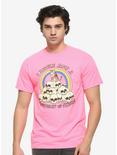 I Bathe Atop A Mountain Of Skulls T-Shirt By Hillary White, NEON PINK, alternate
