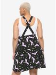 Lilac Bat & Constellation Suspender Skirt Plus Size, BLACK, alternate