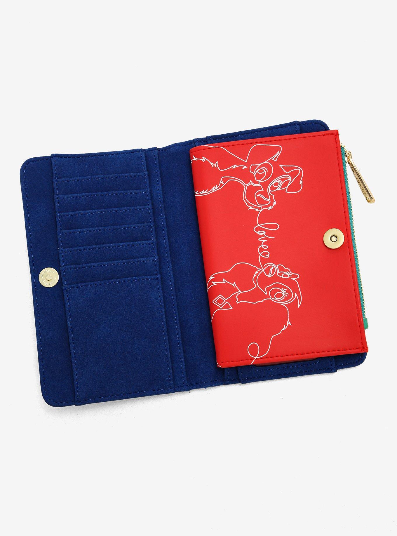 Loungefly Disney Lady and the Tramp Tony's Restaurant Menu Wallet, , alternate