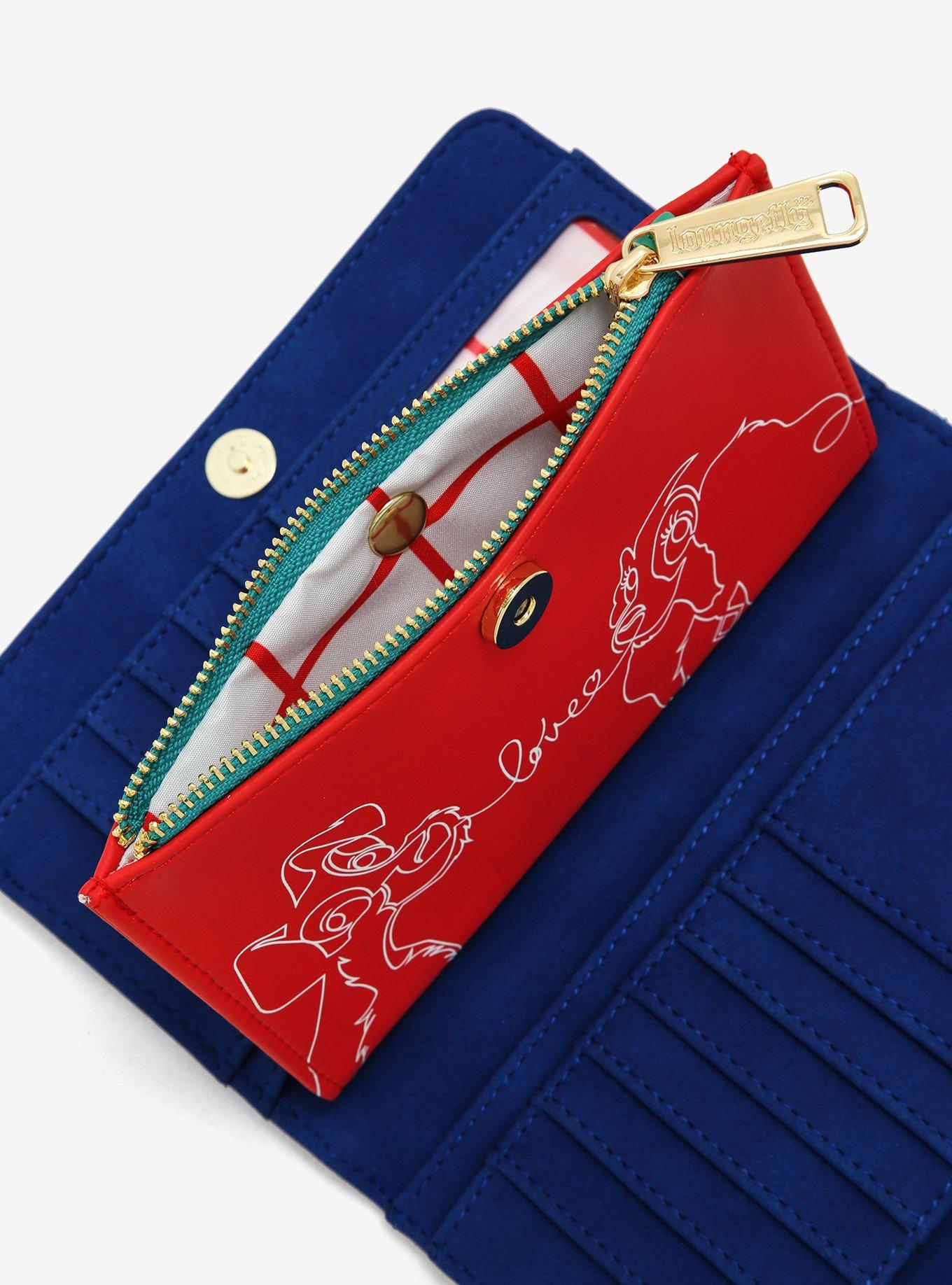 Loungefly Disney Lady and the Tramp Tony's Restaurant Menu Wallet, , alternate