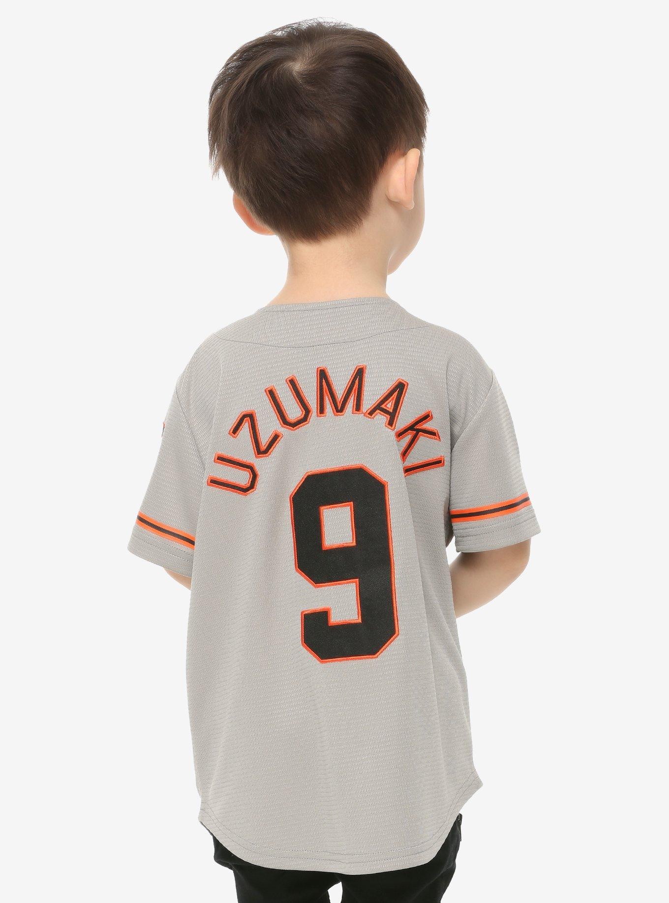 Naruto Shippuden Hidden Leaf Toddler Baseball Jersey - BoxLunch Exclusive, ORANGE, alternate