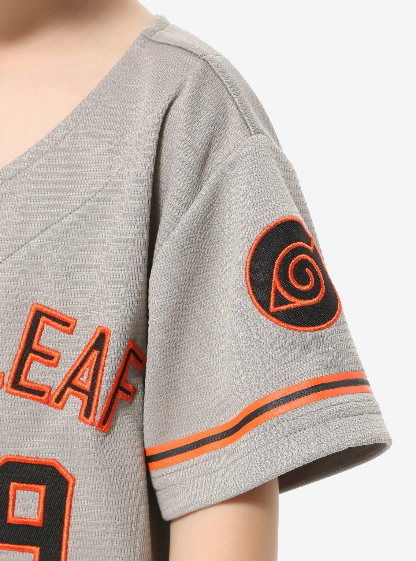 Naruto Shippuden Hidden Leaf Toddler Baseball Jersey - BoxLunch Exclusive, ORANGE, alternate
