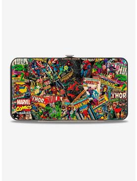 Marvel Retro Comic Books Stacked Hinged Wallet, , hi-res