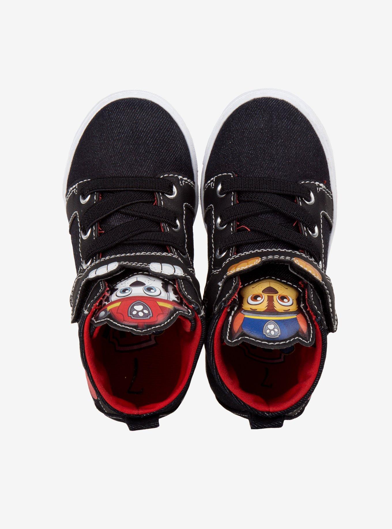 Paw Patrol Boys Hi-Top Toddler Sneakers, BLACK, alternate