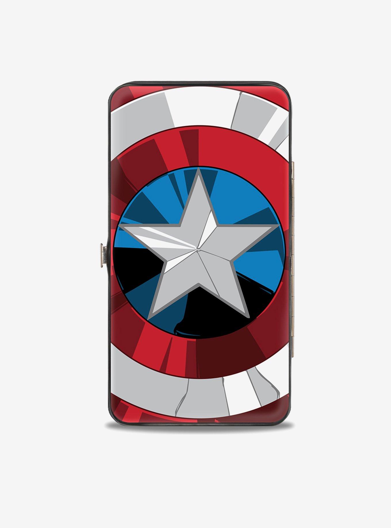 Marvel Captain America Standing Shield Pose Hinged Wallet, , alternate