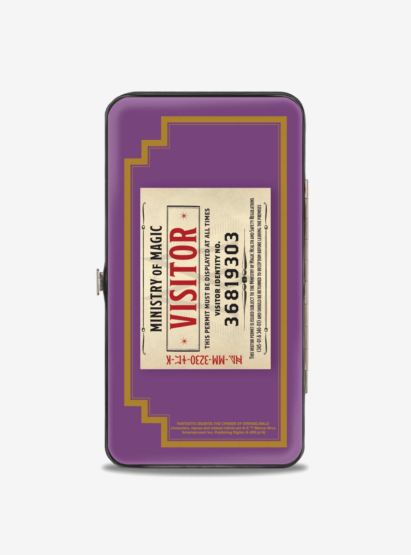 Fantastic Beasts Ministry of Magic Icon Visitor Pass Hinged Wallet, , alternate