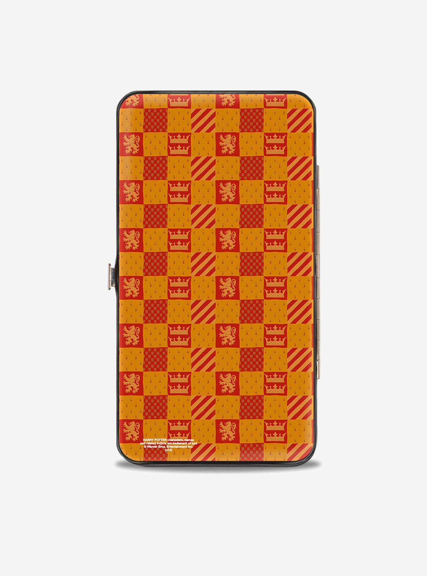 Harry Potter Hufflepuff Wallet - Vegan Leather Zip-Around Wallet With Wristlet, Phone Pocket & Official Hogwarts Crest