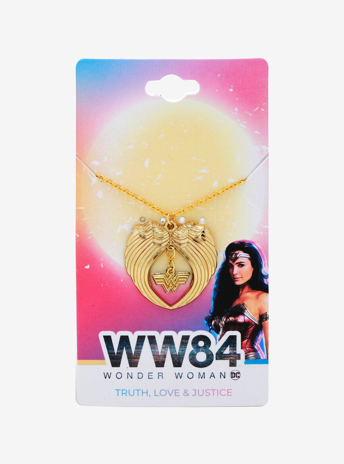 DC Comics Wonder Woman 1984 Gold Armor Wings Necklace, , alternate