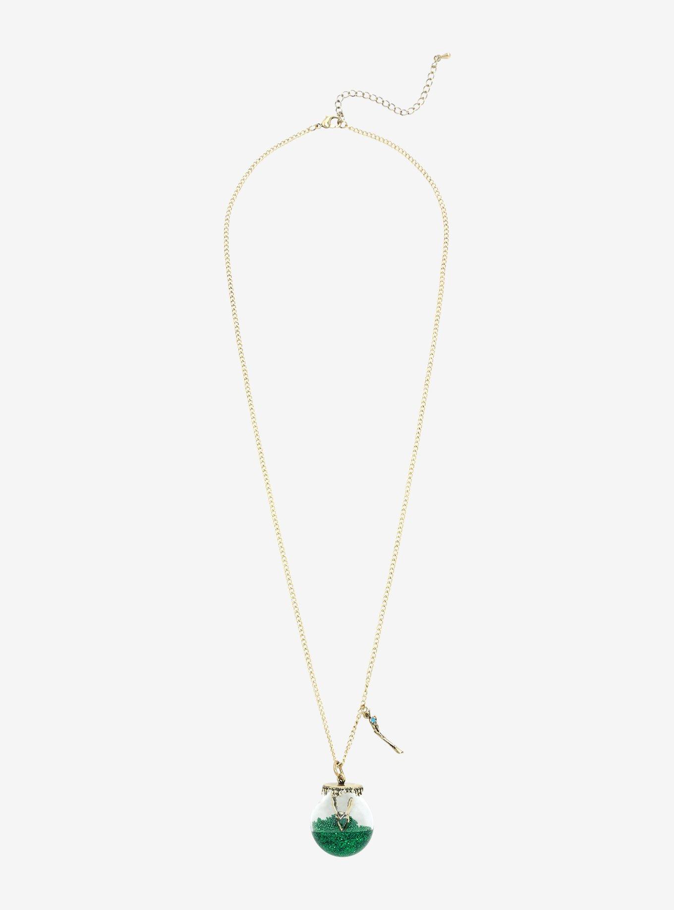 Marvel Loki Glass Orb Charm Necklace, , alternate
