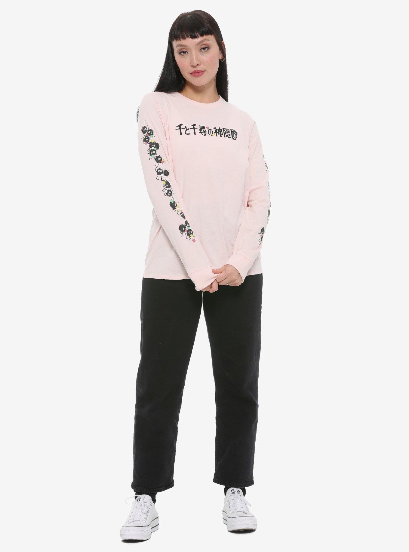Studio Ghibli Spirited Away Title & Soot Sprites Long-Sleeve T-Shirt, MULTI, alternate