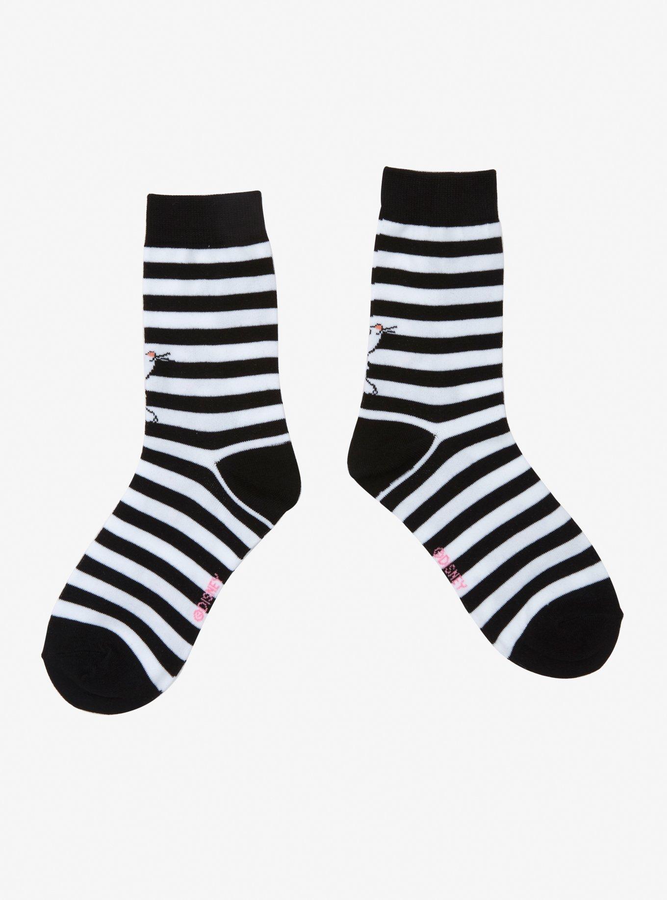 Disney The Aristocats Striped Marie Ankle Socks, , alternate