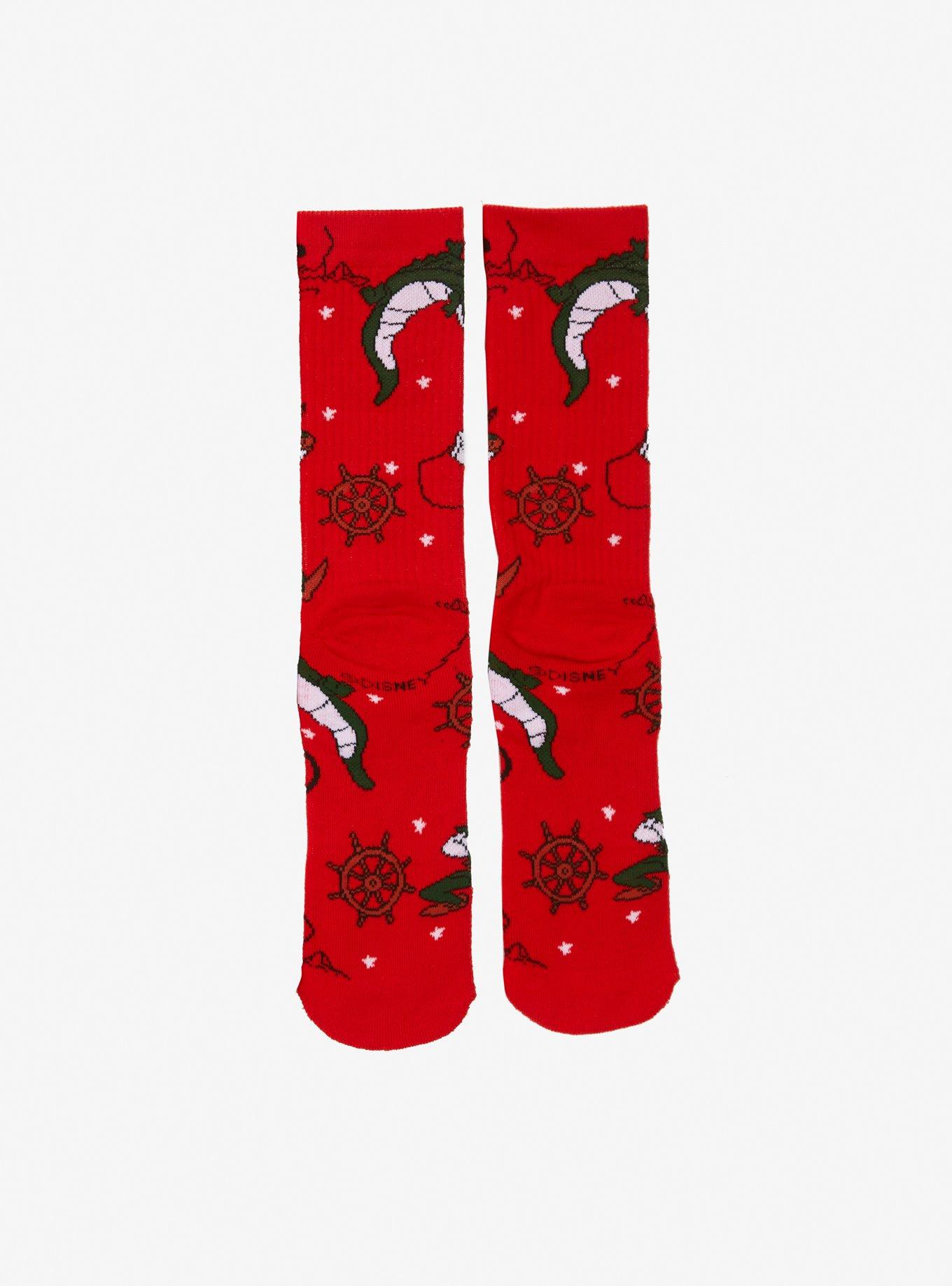 Disney Peter Pan Tick-Tock & Peter Crew Socks, , alternate