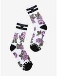 Disney Mickey Mouse Floral Crew Socks, , alternate