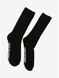Hot Topic Black Crew Socks, , alternate