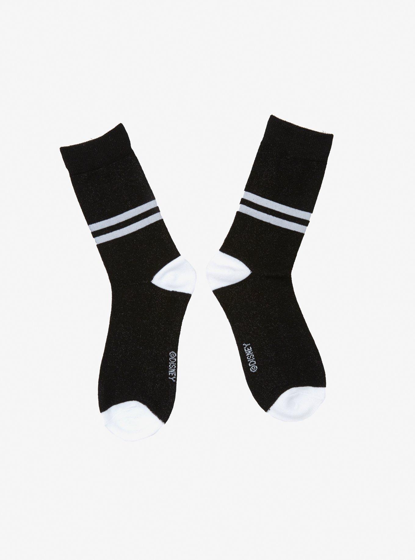 Disney Logo Sparkle Ankle Socks, , alternate
