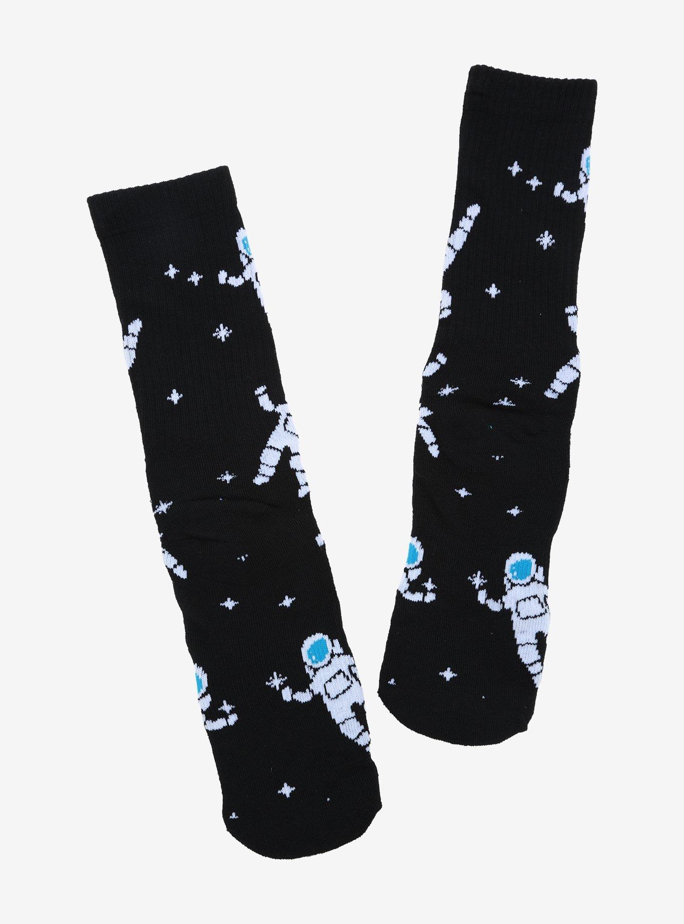 Spaced Out Astronaut Crew Socks, , alternate